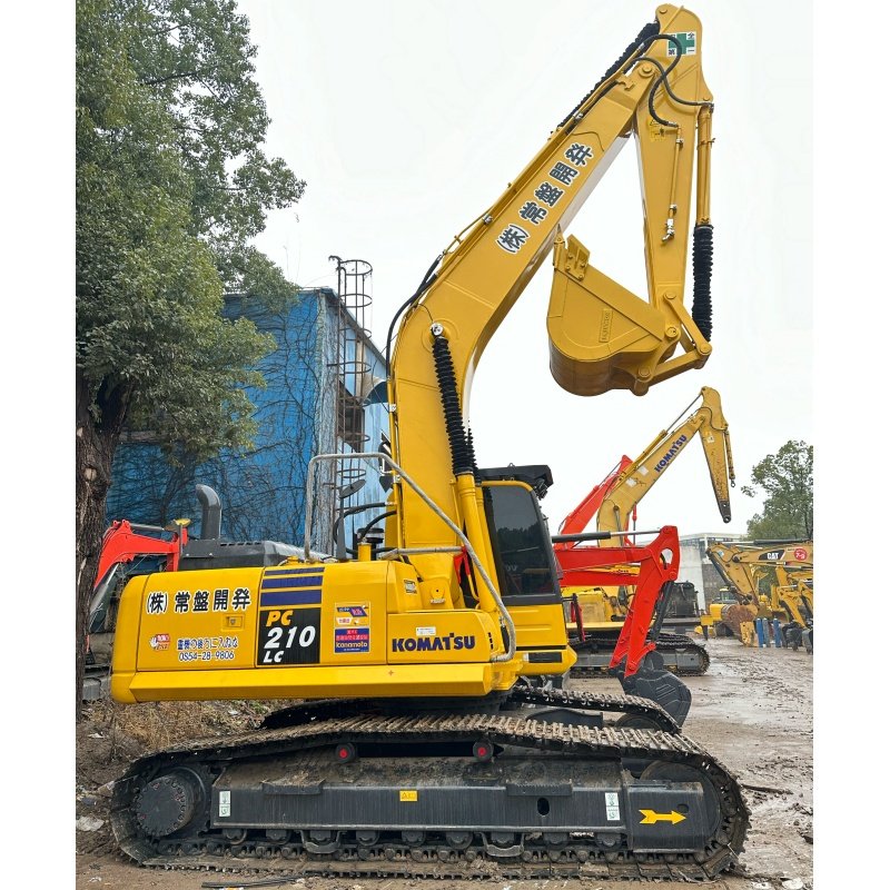 Fairly new good quality used excavator KOMATSU PC210 hydraulic crawler EPA CE hot sale digging machine