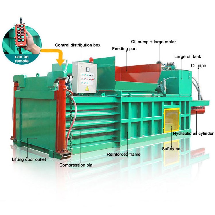 Scrap Baling Machine Horizontal Intelligent Living Garbage Recycling Machine Baling Press Machine
