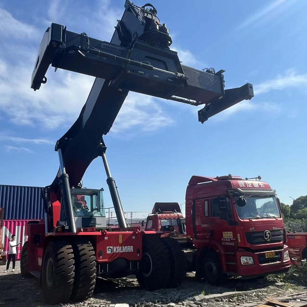 kalmar dru450 45ton container reach stacker hot selling High performance very low price! second hand/used in stock