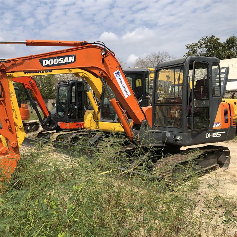 Used Construction Machine Heavy Duty Dh55 Used Doosan Excavator 6 Ton Doosan 55 Excavator