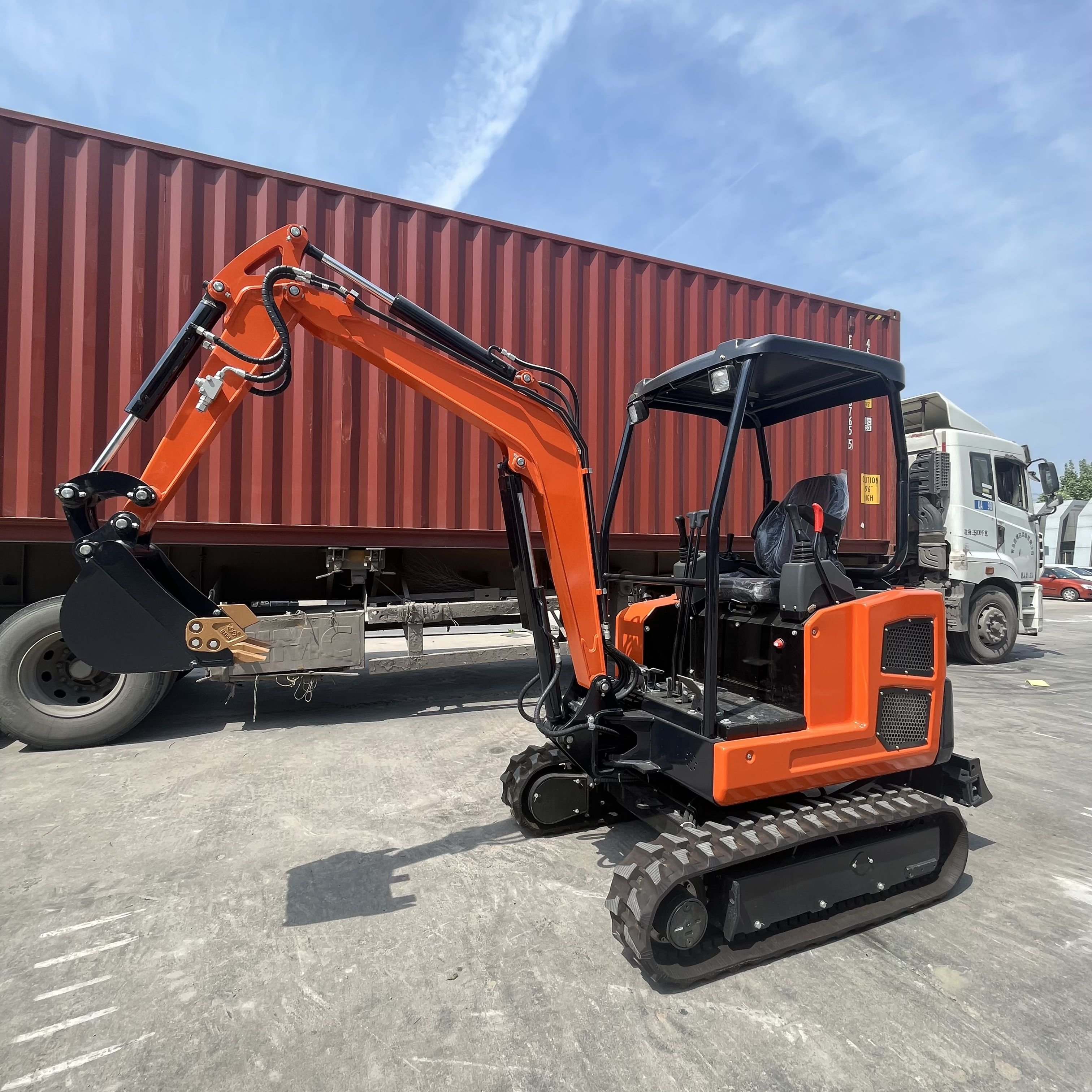 China 2024 Ce Epa Mini Hydraulic Excavators Small Excavators 2 Ton small digger Cheap Price For Agricultural Excavator bucket