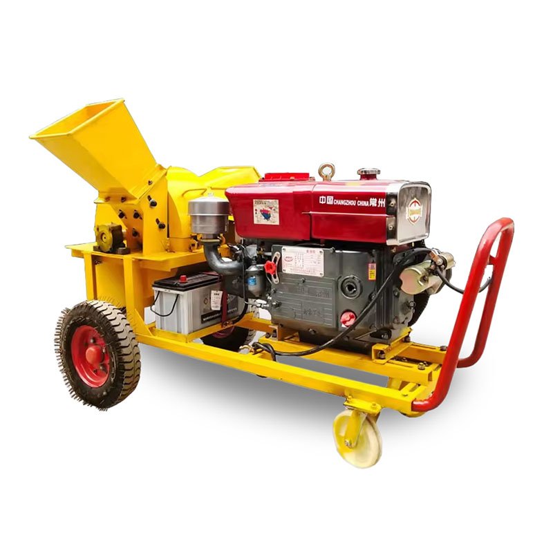 Sawdust Portable Hammer Mill Crusher Wood Shredder Biomass Shredding Machine