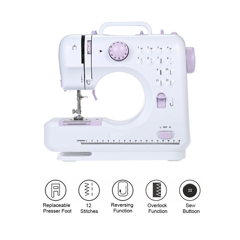 Hot Sales 505 Core Motor Mini Electric Household Sewing Machine Factory Price Various Embroidery Patterns Used Industrial New