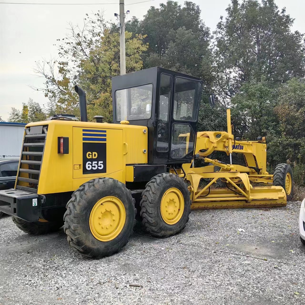 Cheap Price Komatsu Motor Grader Used komatsu GD505 grader with ripper Japan Original Brand Machines for Sale