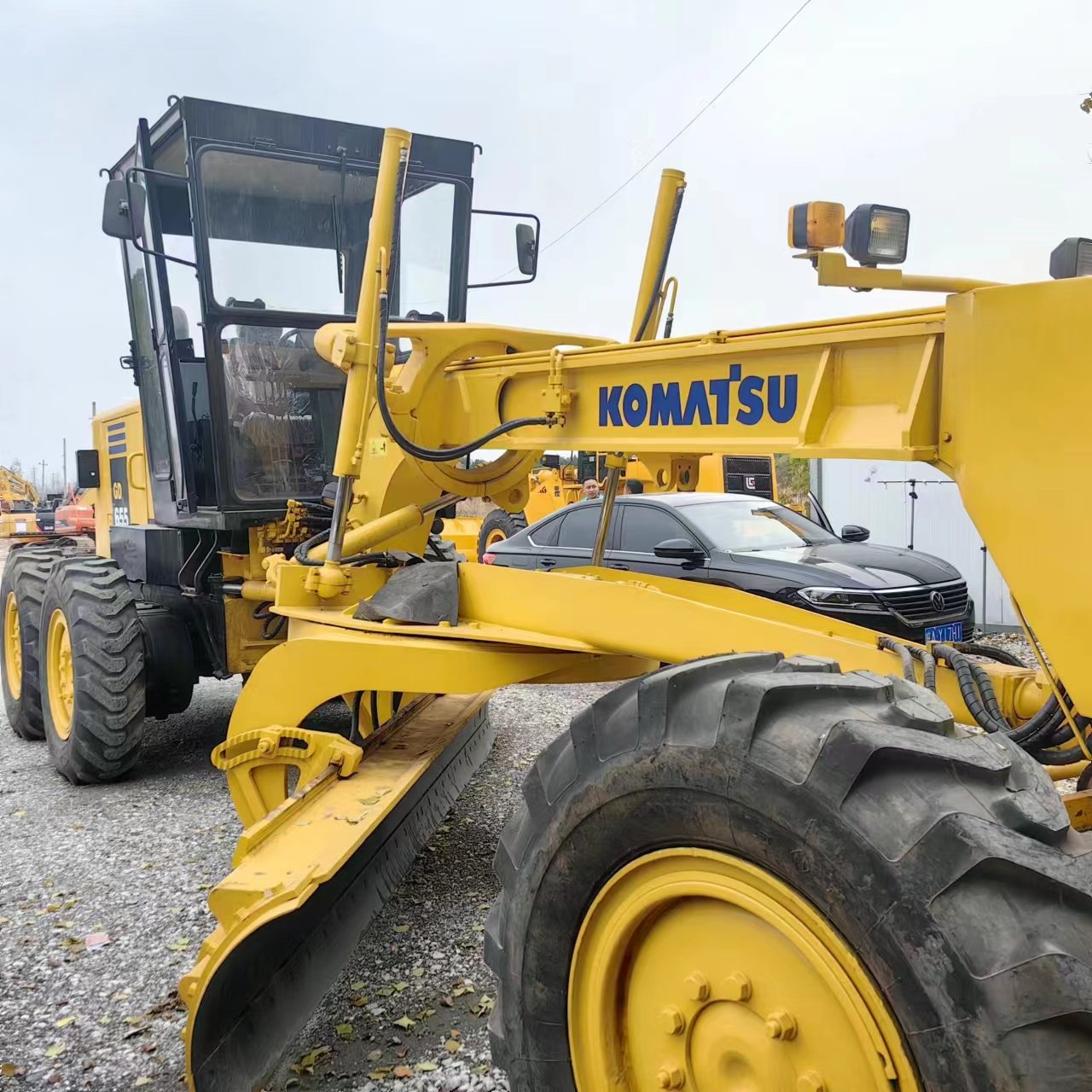 Cheap Price Komatsu Motor Grader Used komatsu GD505 grader with ripper Japan Original Brand Machines for Sale