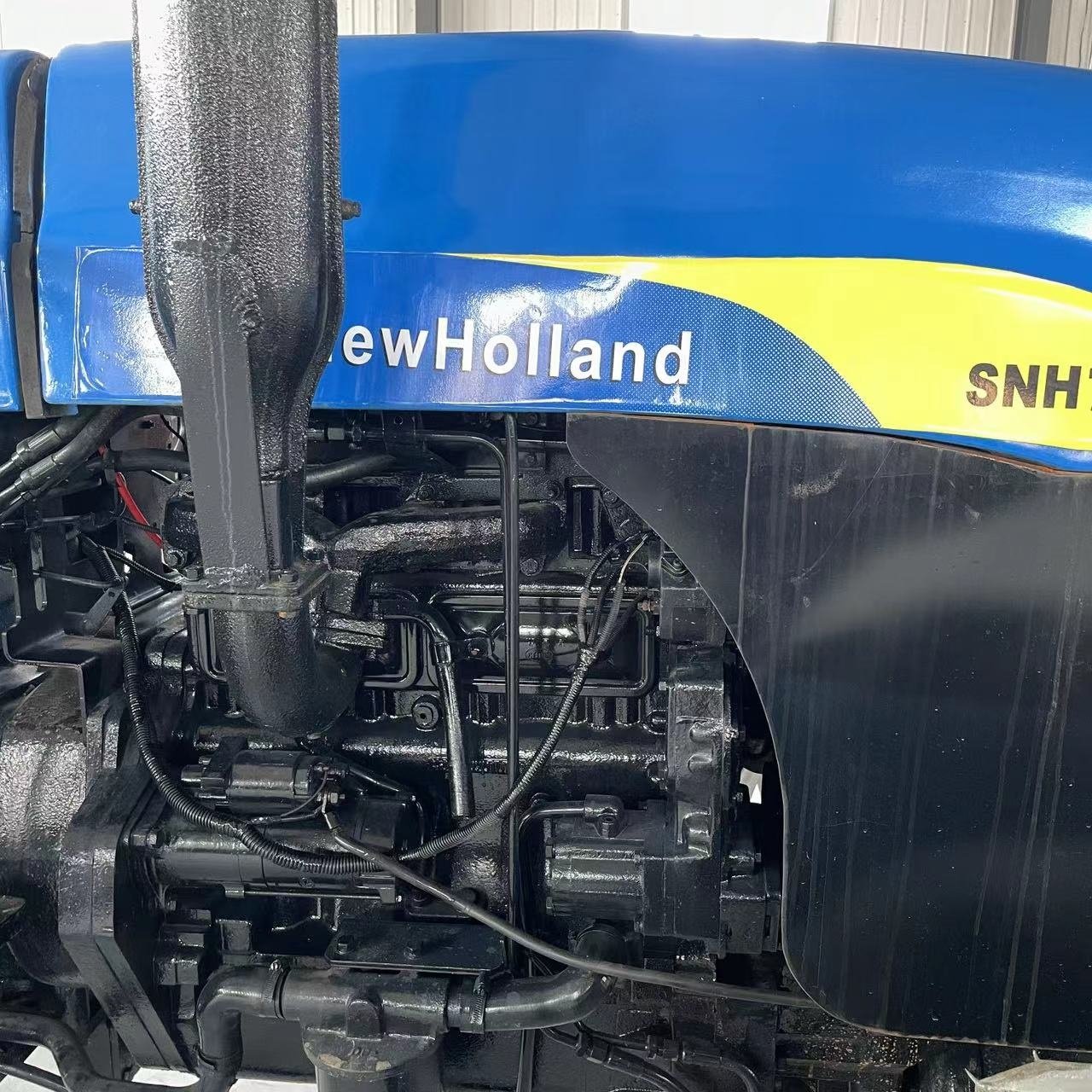 Used/second Hand Farm Wheel Tractors New Holland 4x4wd Agricultural Machinery Front End Loader Td5 Tt75 Low Cheap