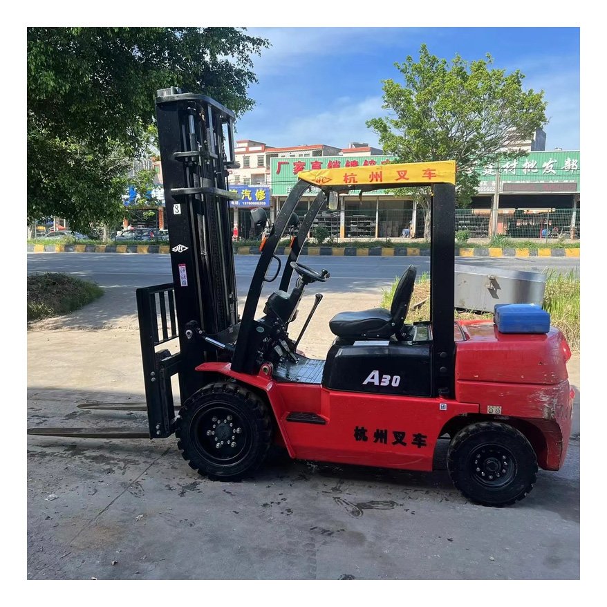 Best China's brand good condition Hangcha/ Hangzhou used 3 ton diesel A30 forklift on sale in Shanghai China