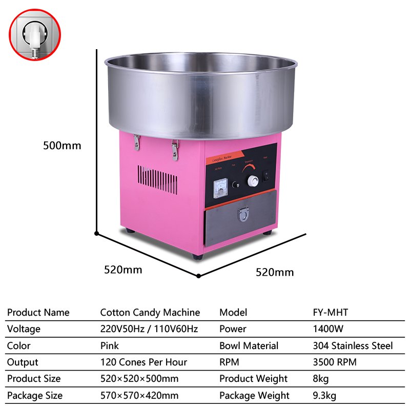 1000W Commercial sugar automatic cotton candy making machine floss small cotton candy machine electric cotton candy machine