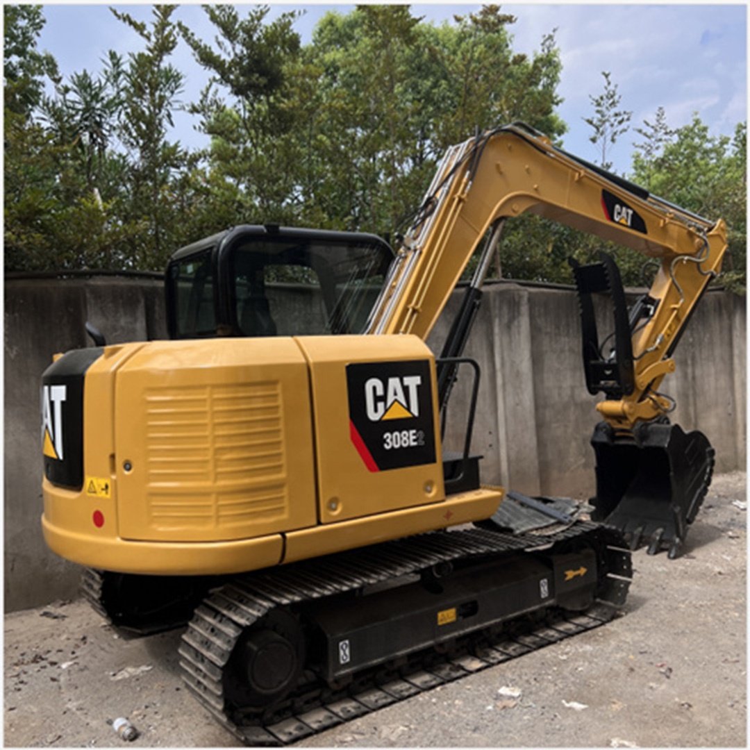 Used Japanese Original CAT308E2 8Ton Mini Excavator Digger Second-Hand Machine for Sale