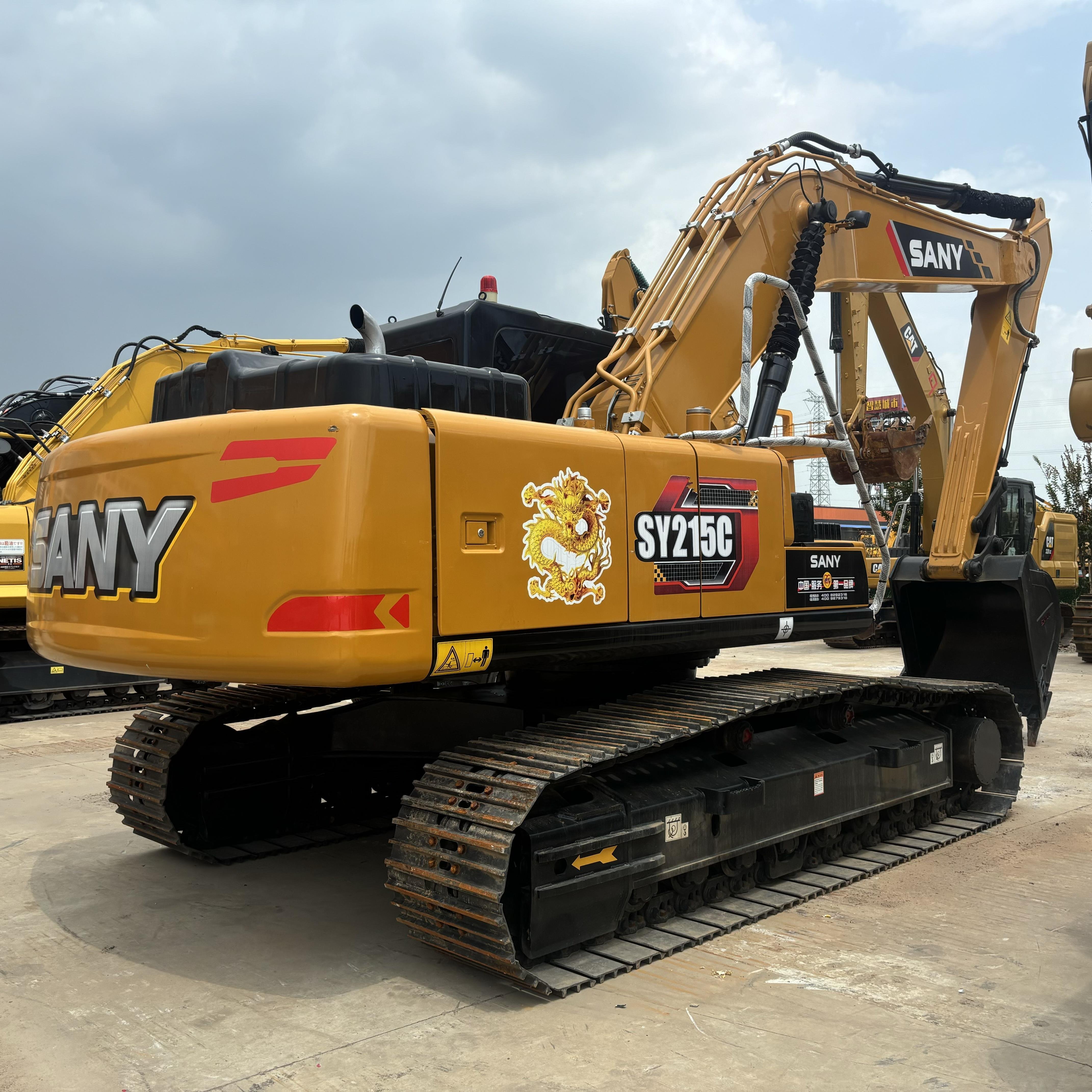Original Used Excavator SANY SY215C Chinese brand 21.5ton 90%new excavator Sany215c Hydraulic crawler machine SY215c SY135c