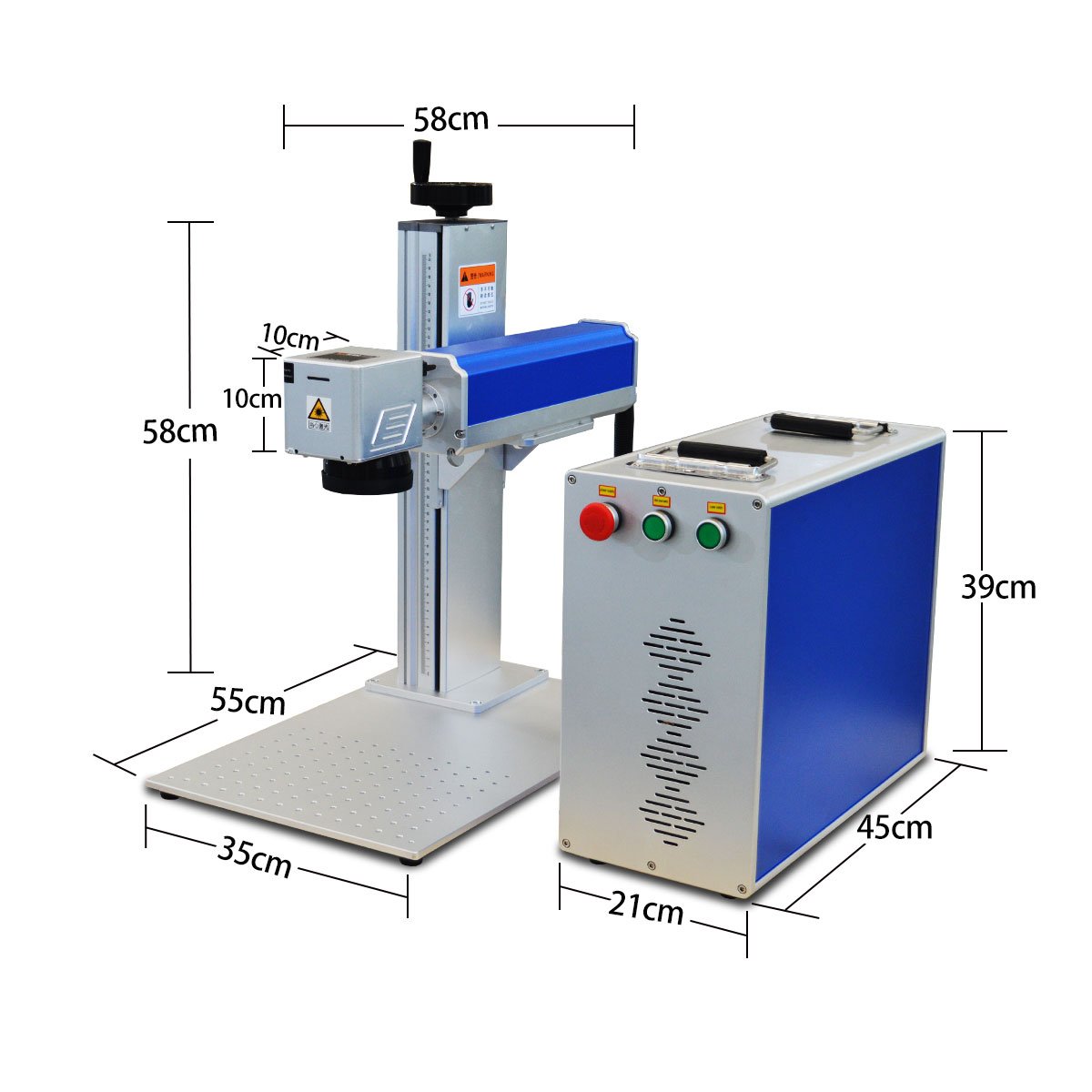 Raycus High Quality 20w/30w/50W/100w Fiber /3w/5w/uv /CO2 galvanometer/Laser Marking Machine Used for metal portable mini