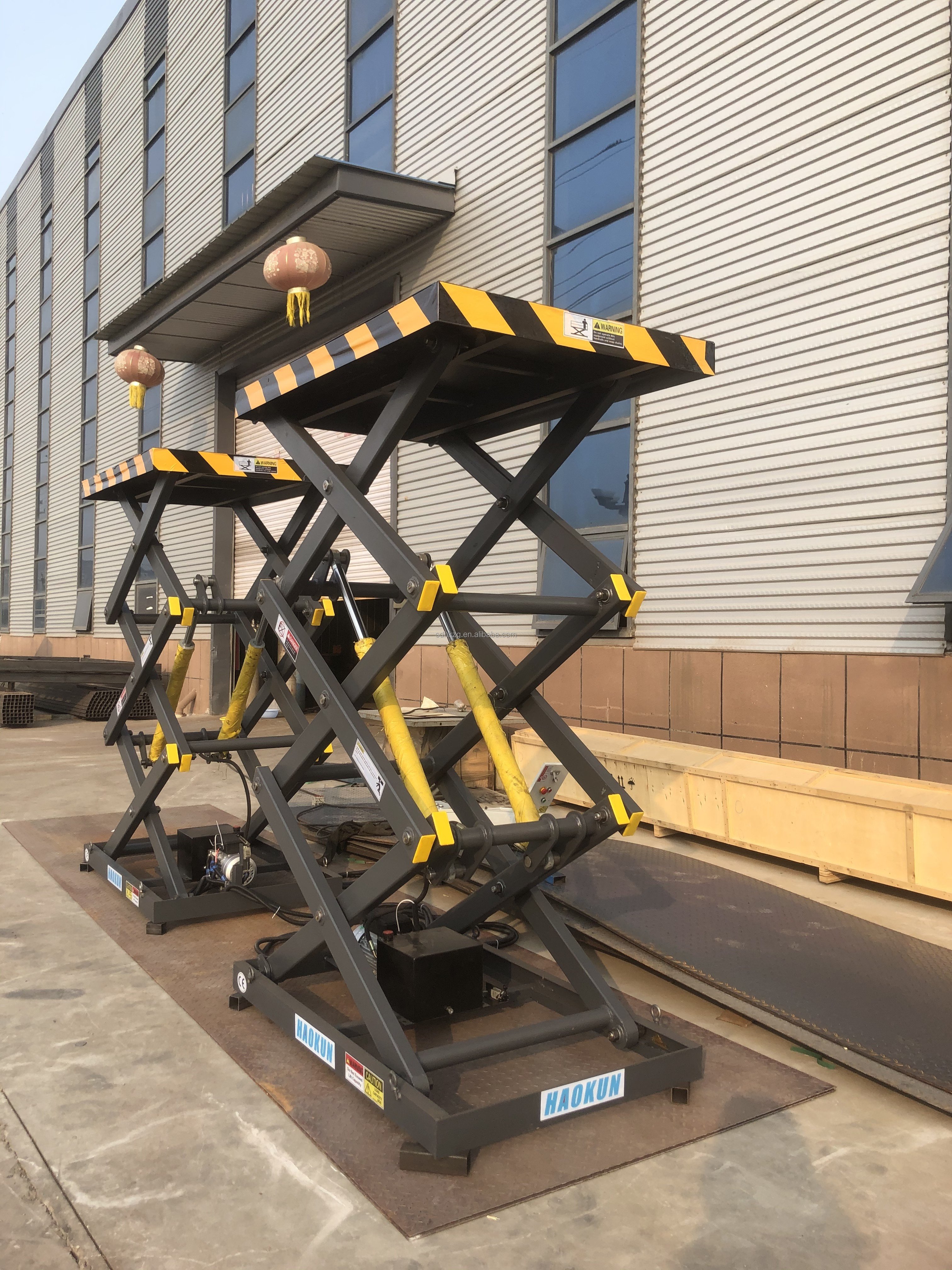 scissor electric lift platform car lift table 2m 3m 500kg hydraulic lift