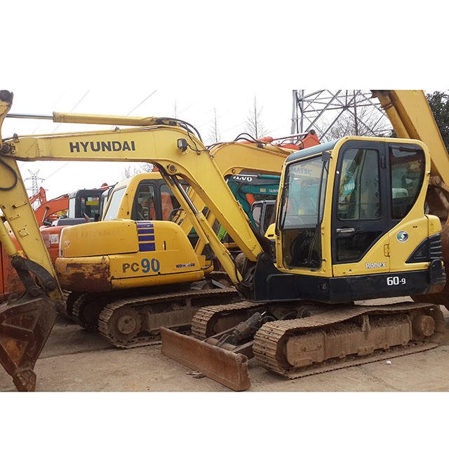 High Quantity Used Hyundai R60-7 Mini Excavator Small 60-9 in Good Condition with Core Doosan Engine Hitachi Brand