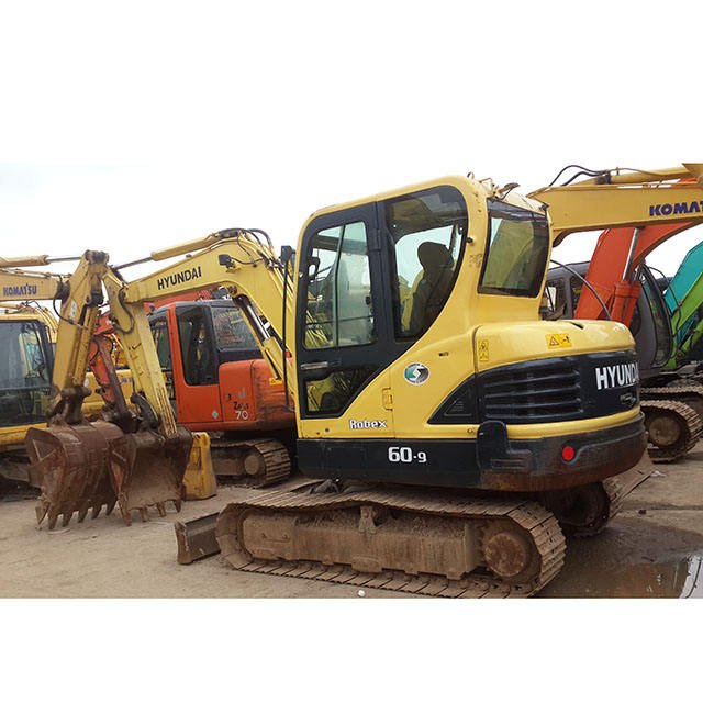 High Quantity Used Hyundai R60-7 Mini Excavator Small 60-9 in Good Condition with Core Doosan Engine Hitachi Brand