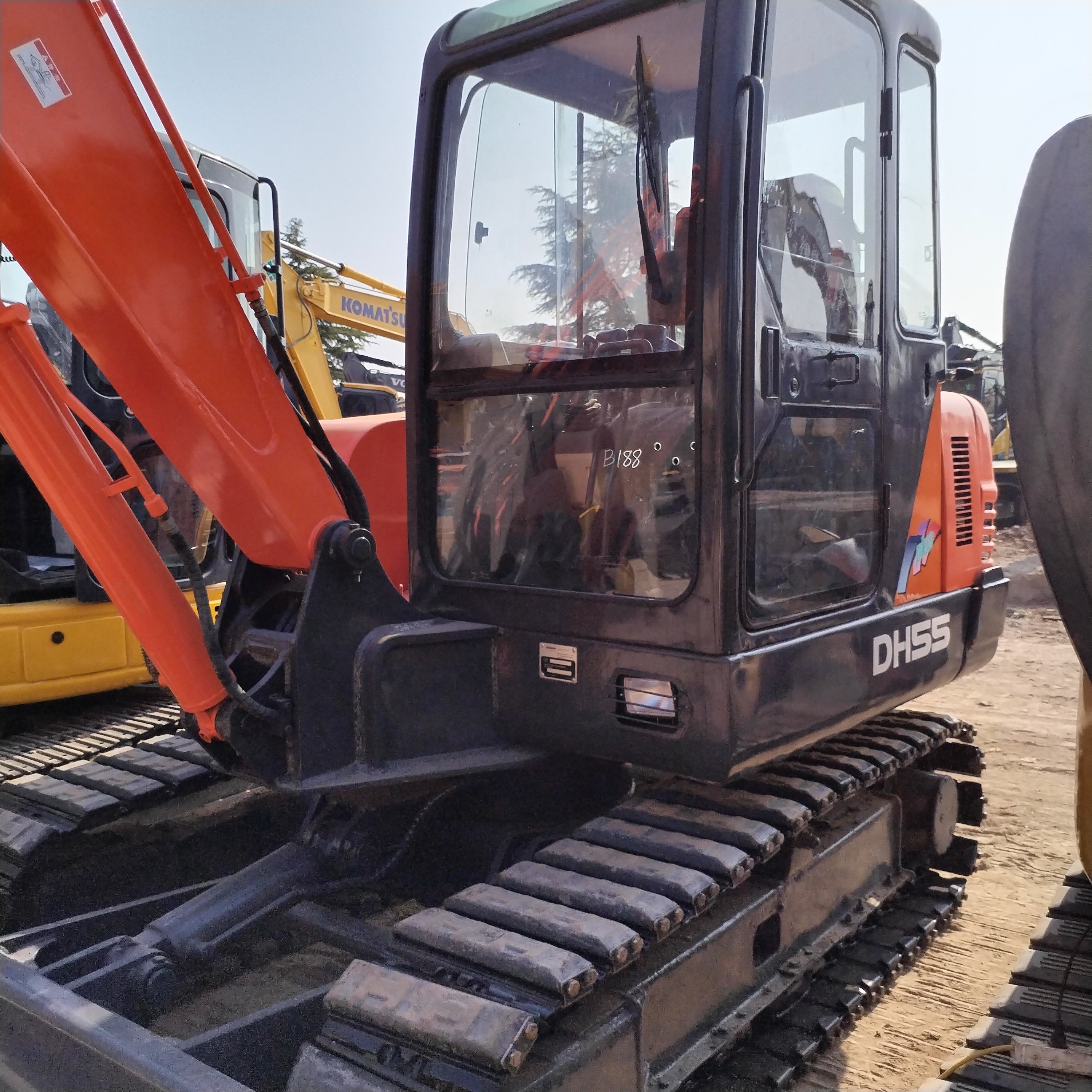 Doosan dh 55 used excavator mini excavator 5 ton doosan dh55