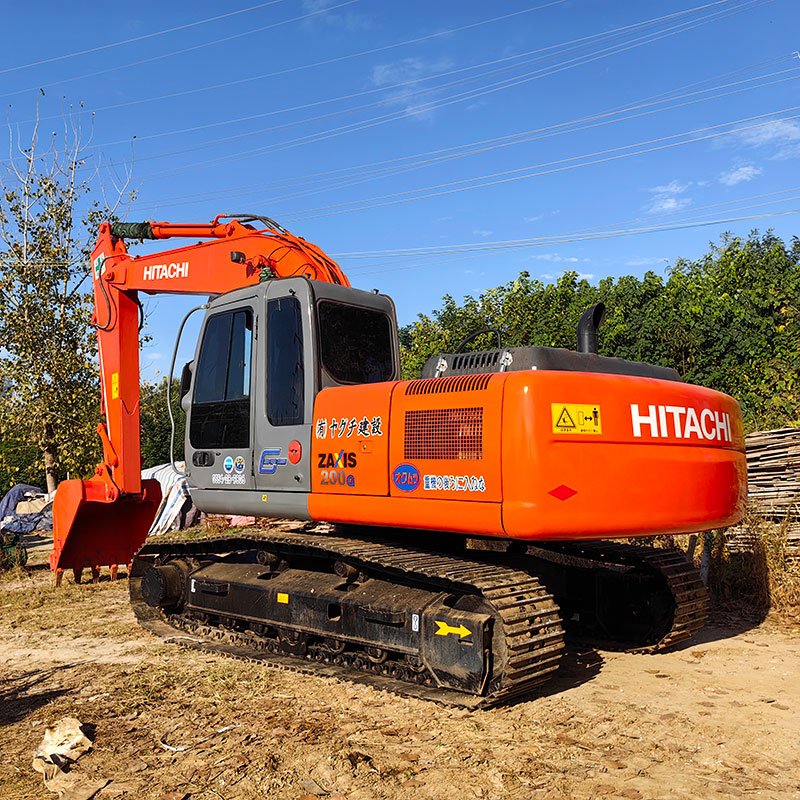 125kW tracked used Hitachi ZX200 20ton crawler digger second hand original excavator hydraulic Hitachi 200 earth moving machine