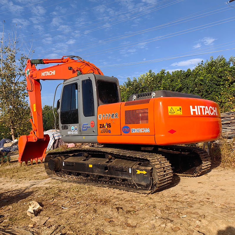 125kW tracked used Hitachi ZX200 20ton crawler digger second hand original excavator hydraulic Hitachi 200 earth moving machine