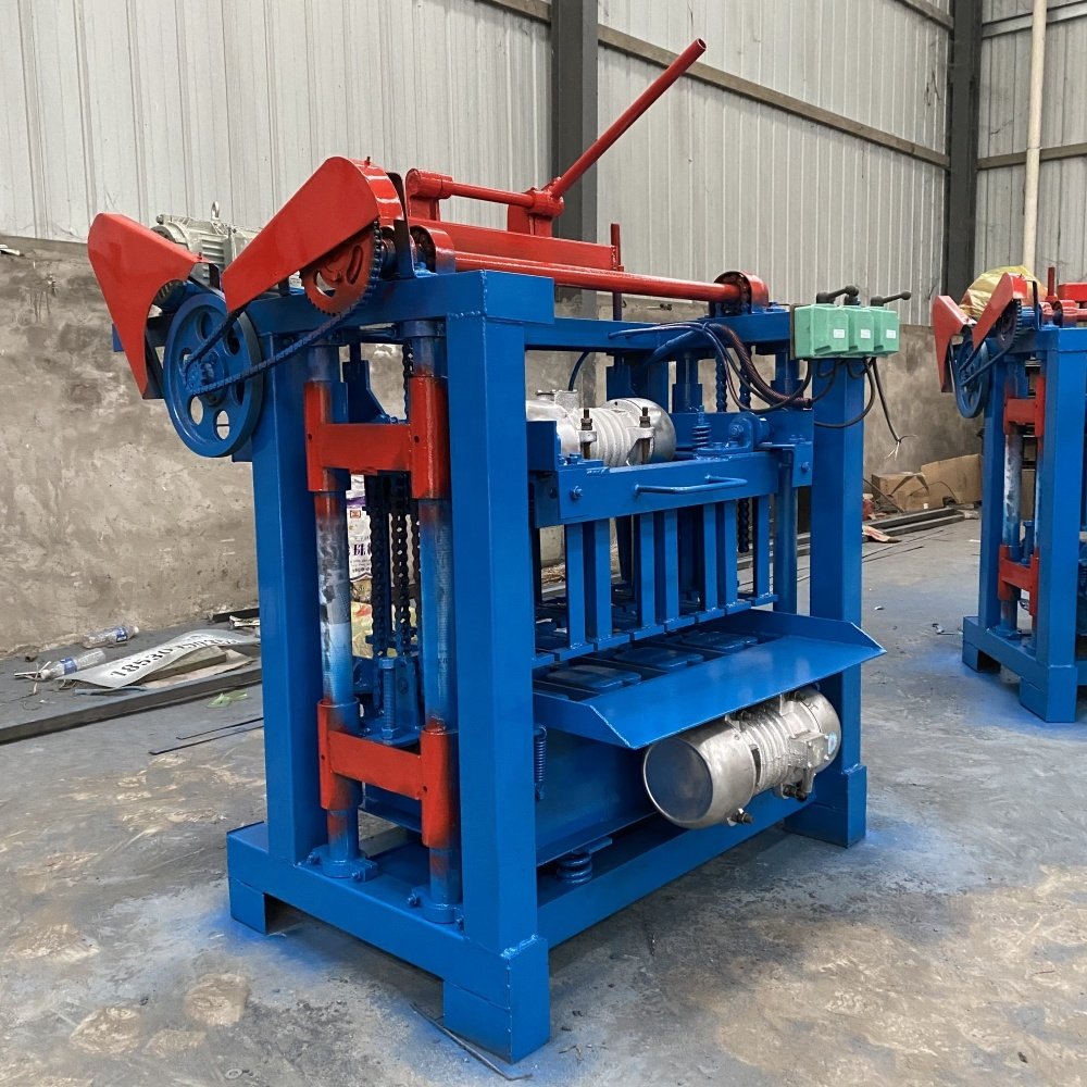 Widely Used QTJ4-35A brick making machinery concrete block machine manual mud brick making machine