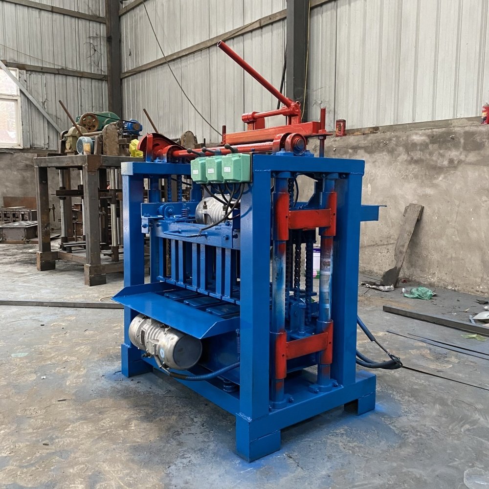 Widely Used QTJ4-35A brick making machinery concrete block machine manual mud brick making machine