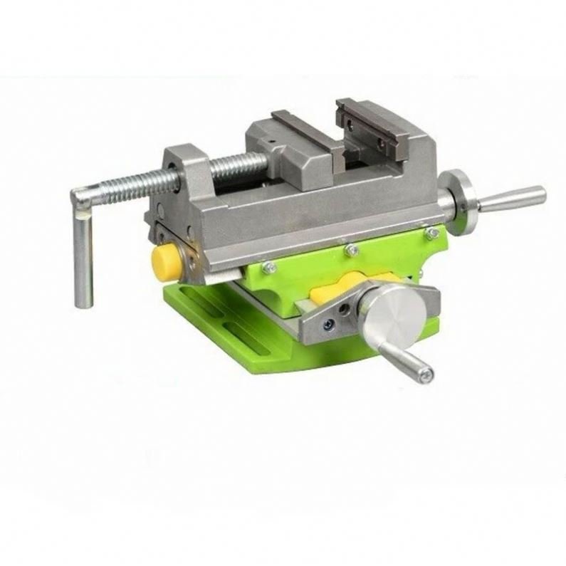 Precision Heavy Duty Cross-nose Pliers Bench Drilling Machine Cross Slide Vise Vice Table Compound Worktable Bracket for Milling