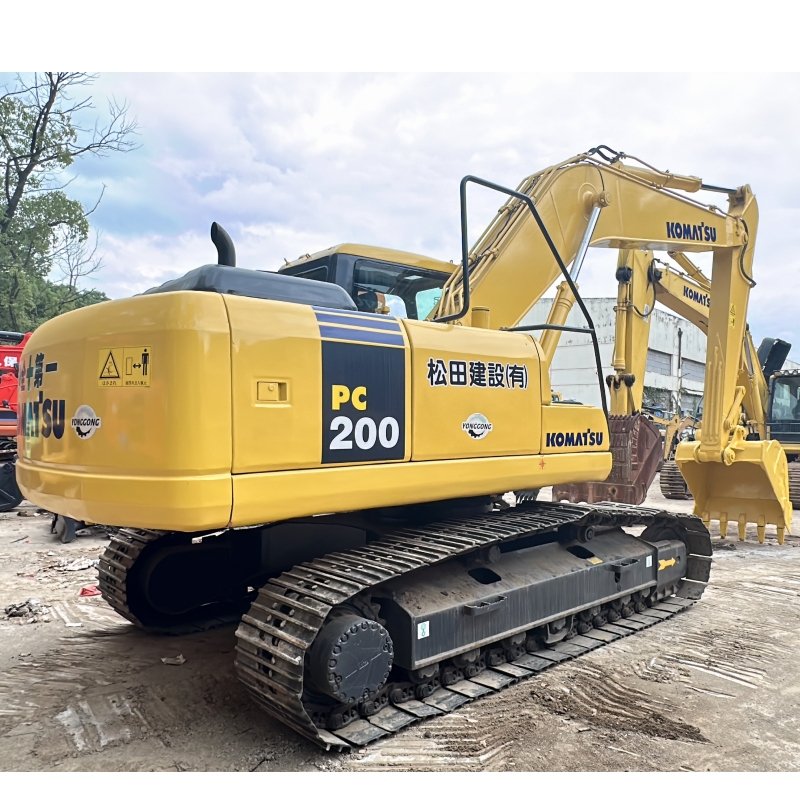 2022 machine 20 ton crawler digger huge 90% new high quality cheap low hours EPA used excavator komatsu 200-7 for sale