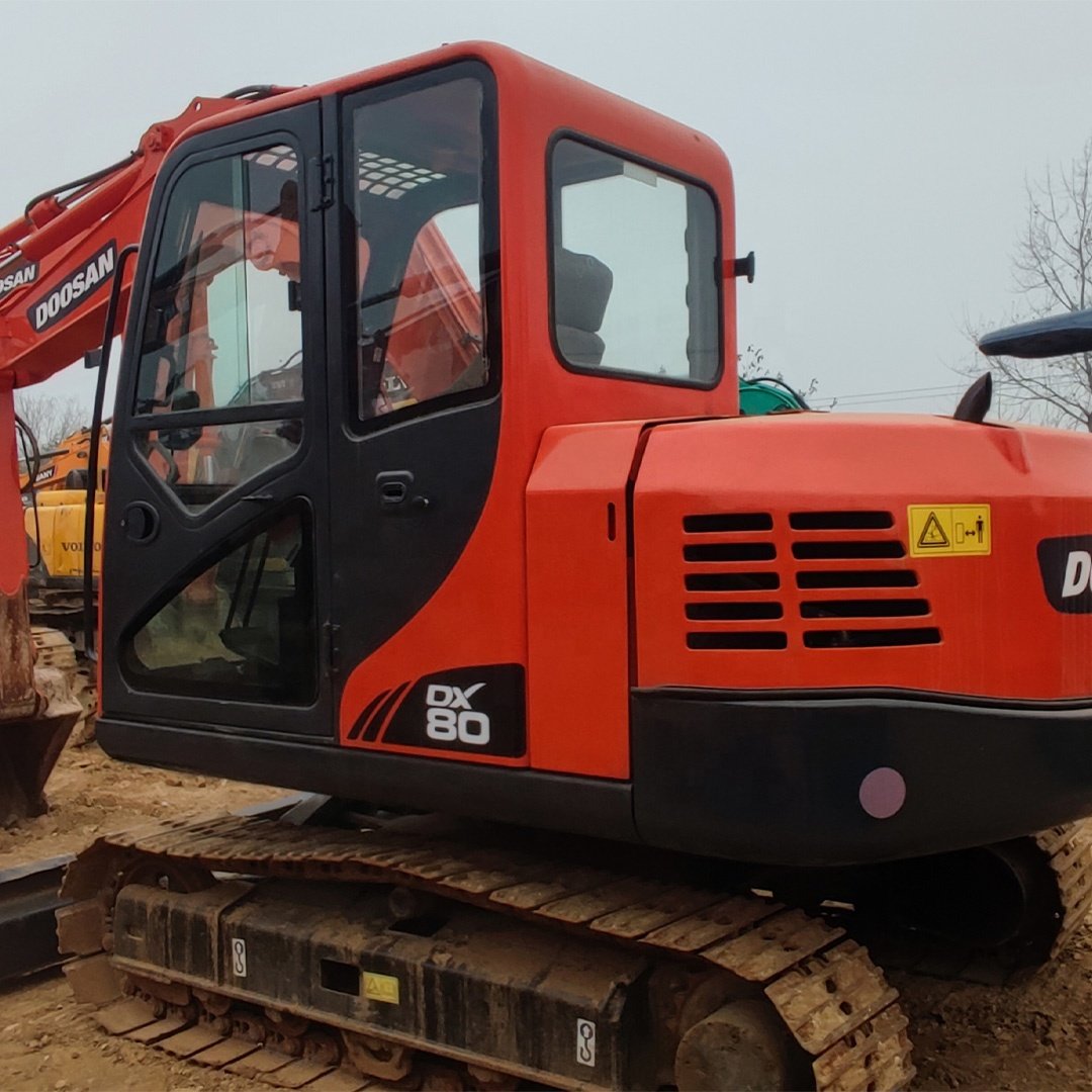 Hot Sale Doosan DX80 8TON South Korean Made 8ton 7ton Used Excavator with Low Working Hours