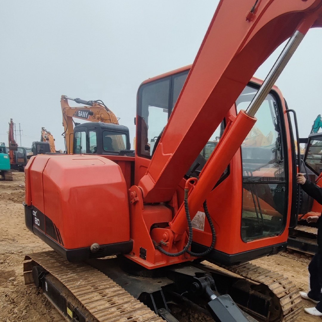 Hot Sale Doosan DX80 8TON South Korean Made 8ton 7ton Used Excavator with Low Working Hours