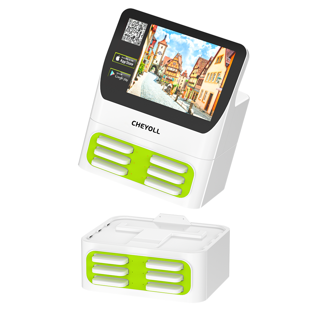 2024 new tendency 5000mah advertising sharing pos power bank rental charging station used for coffee bar restaurant