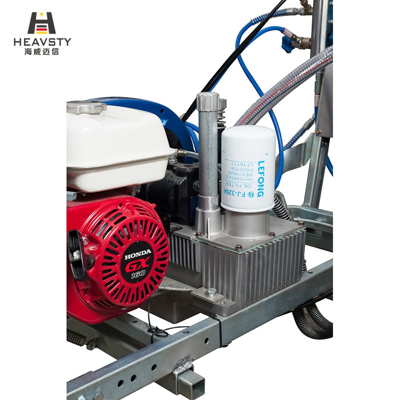HW-9L pavement marking and maintenance contractors Hand Push Cold spray road marking street paint machine