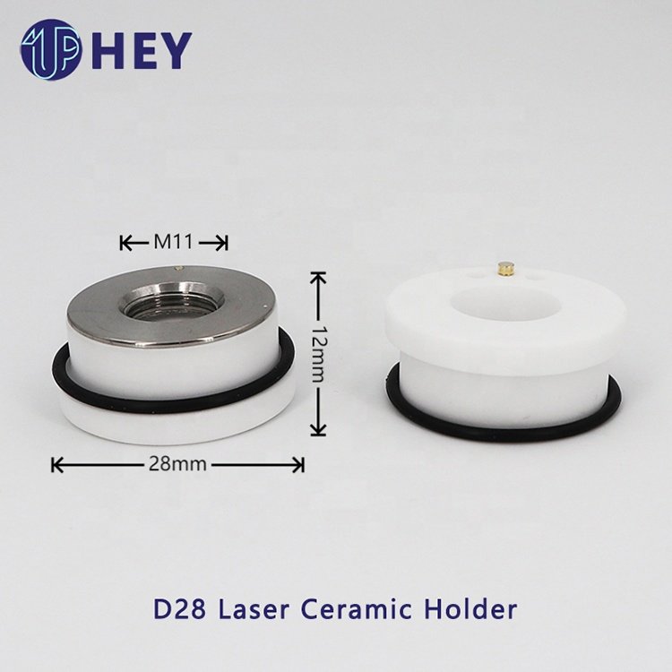 High quality D28M11 fiber laser ceramic holder can be used for precitec HANS WSX Raytools and other laser cutting heads