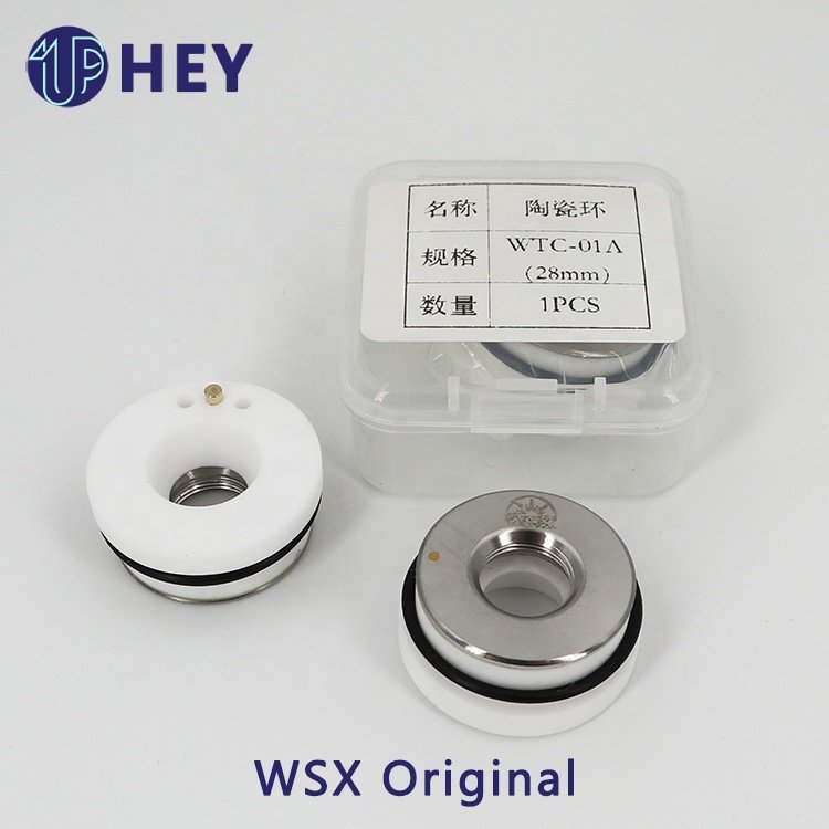 High quality D28M11 fiber laser ceramic holder can be used for precitec HANS WSX Raytools and other laser cutting heads