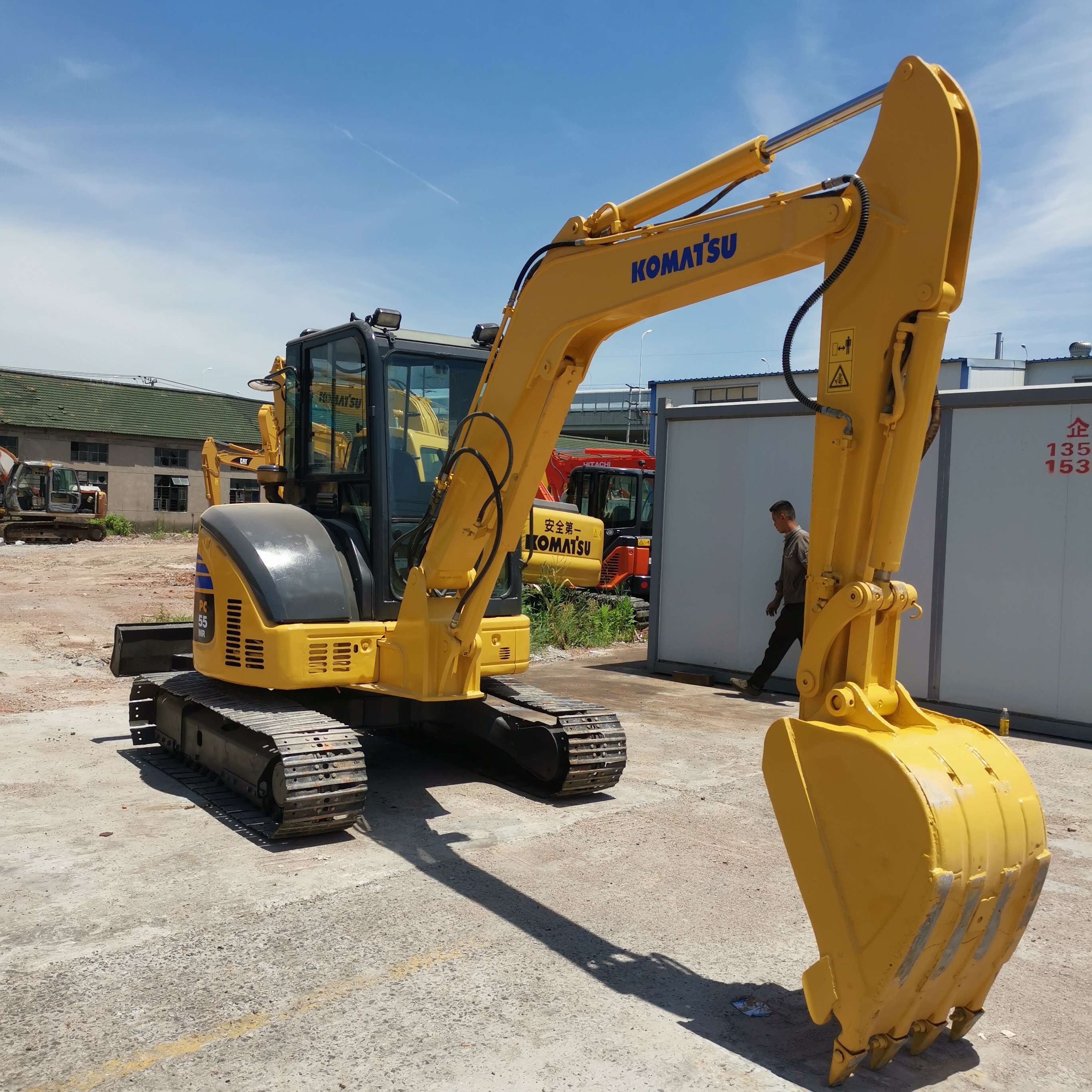 farm machinery Used Mini Excavator PC55 in Shanghai for Sale/Used Komatsu PC55 Excavator MADE IN JAPAN