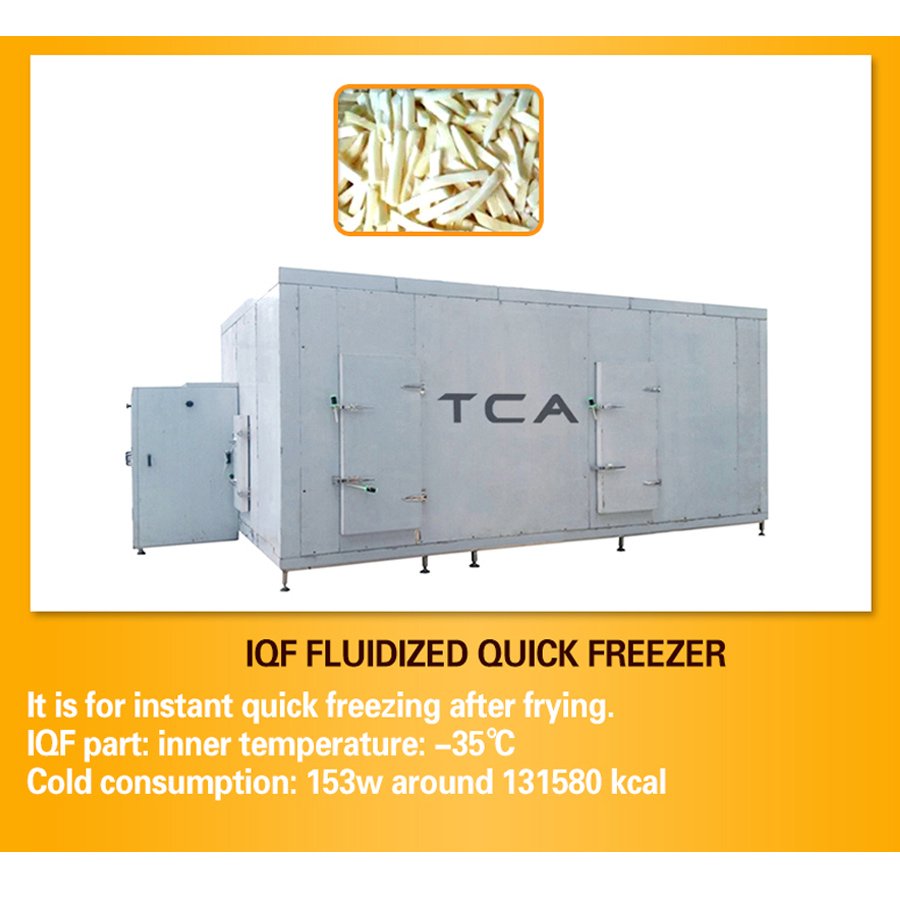 1000kg/h Fully Automatic Industrial Frozen French Fries Production Line Cassava Fresh Finger Potato Chips making machine