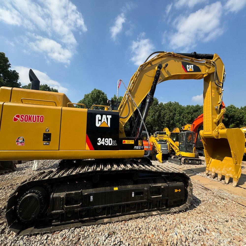 Used Caterpillar CAT 349DL Excavator Crawler Digger 45Ton-50Ton Heavy Construction Machine Second Hand CAT Engine Motor Gear