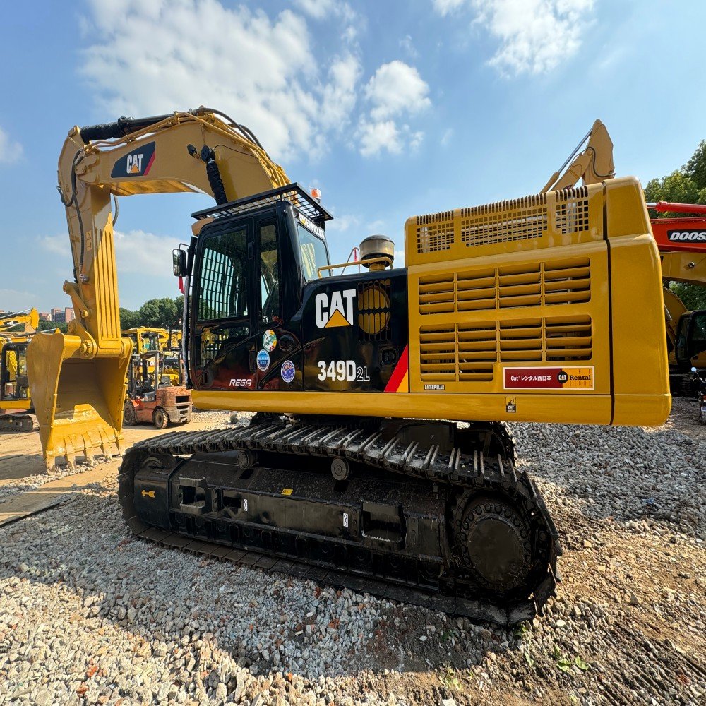 Used Caterpillar CAT 349DL Excavator Crawler Digger 45Ton-50Ton Heavy Construction Machine Second Hand CAT Engine Motor Gear