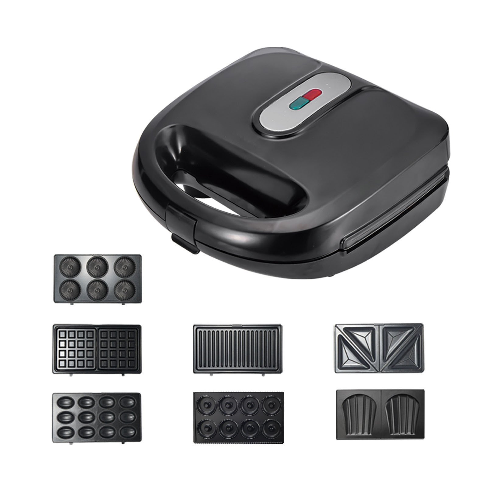 7 In 1Electric Waffles Maker Multifunctional Sandwich Pizza Doughnut Panini Machine 220v Non-Stick Kitchen Cooking Maker