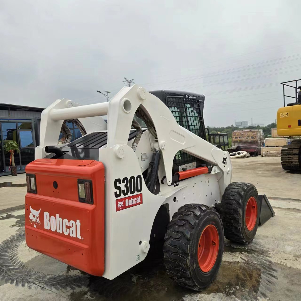 Construction Machine Used Mini Skid Steer Loader Bobcat s450 s300 s160 4wd 1 ton wheel small skid steer loader with bucket