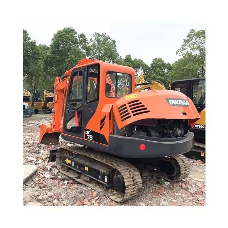 Hot sale 90%new doosan dx75 7.5 excavator machine doosan dx75-9c used excavators for doosan for sale