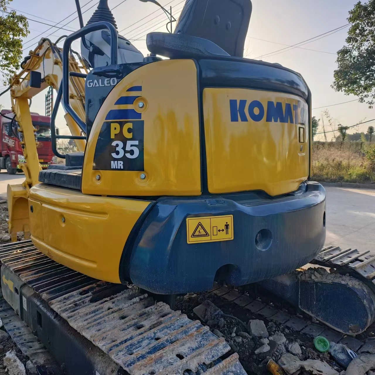 Mini second-hand farm used excavator KOMATSU PC35MR 3.5TON good condition mchine with epa and ce supports customization