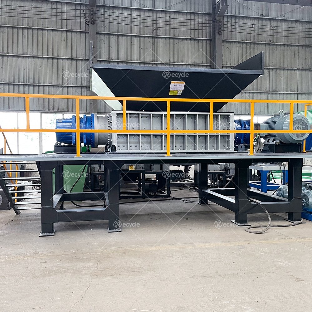 Double Shaft Scrap Engine Metal Crusher Used Car Shell Shredding Machine Waste Metal Shredder For Sale