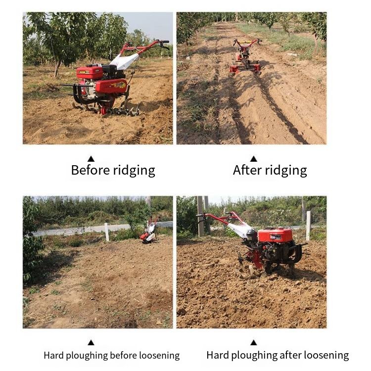 Rototillers are used for farming Multi-function rotary cultivator for farm management