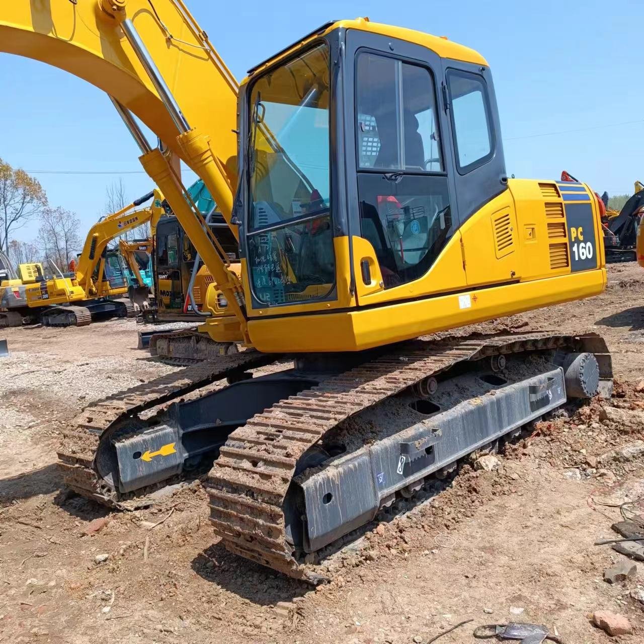 Second-Hand Komatsu PC160 Used Japan Excavator Digging Machine / Used 16 ton Excavator for Sale PC 160 160-7 PC160-7