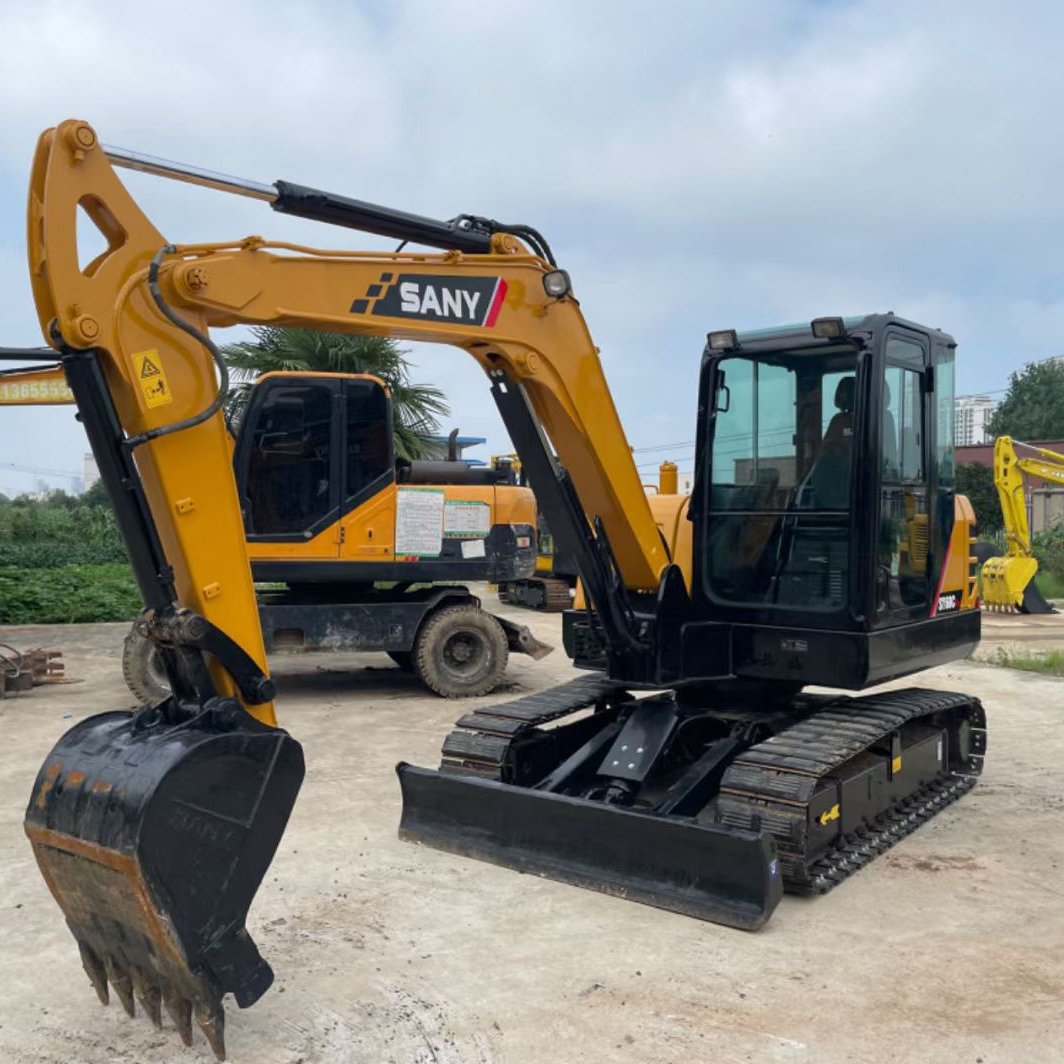 Used Sany SY60C Excavator for Mining Machinery Road Construction with Less Working Hours and 6ton Operating Weight
