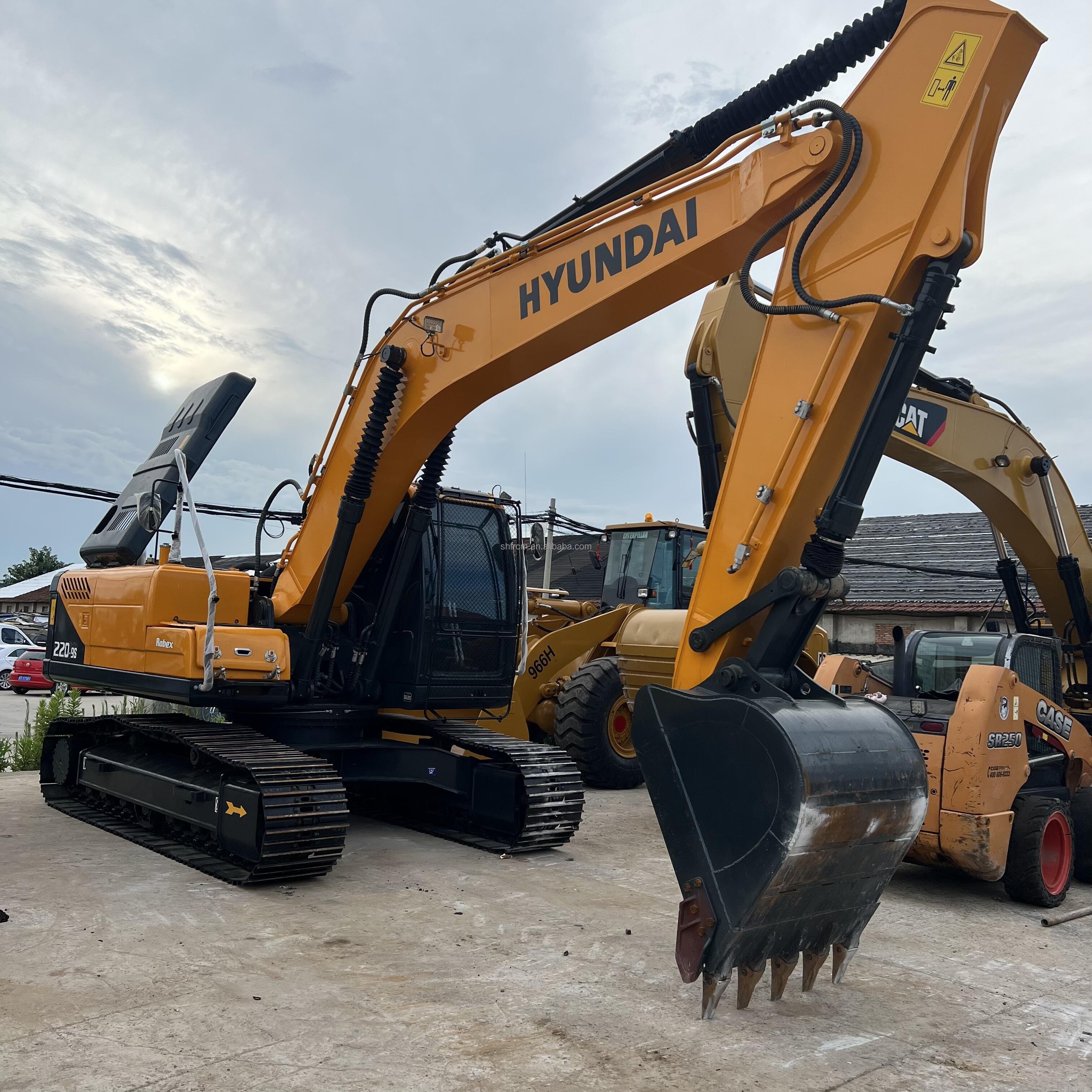 Used Hyundai 220LC-9s korean excavators simple engine machine construction equipment hyundai 220 / 210 used machinery