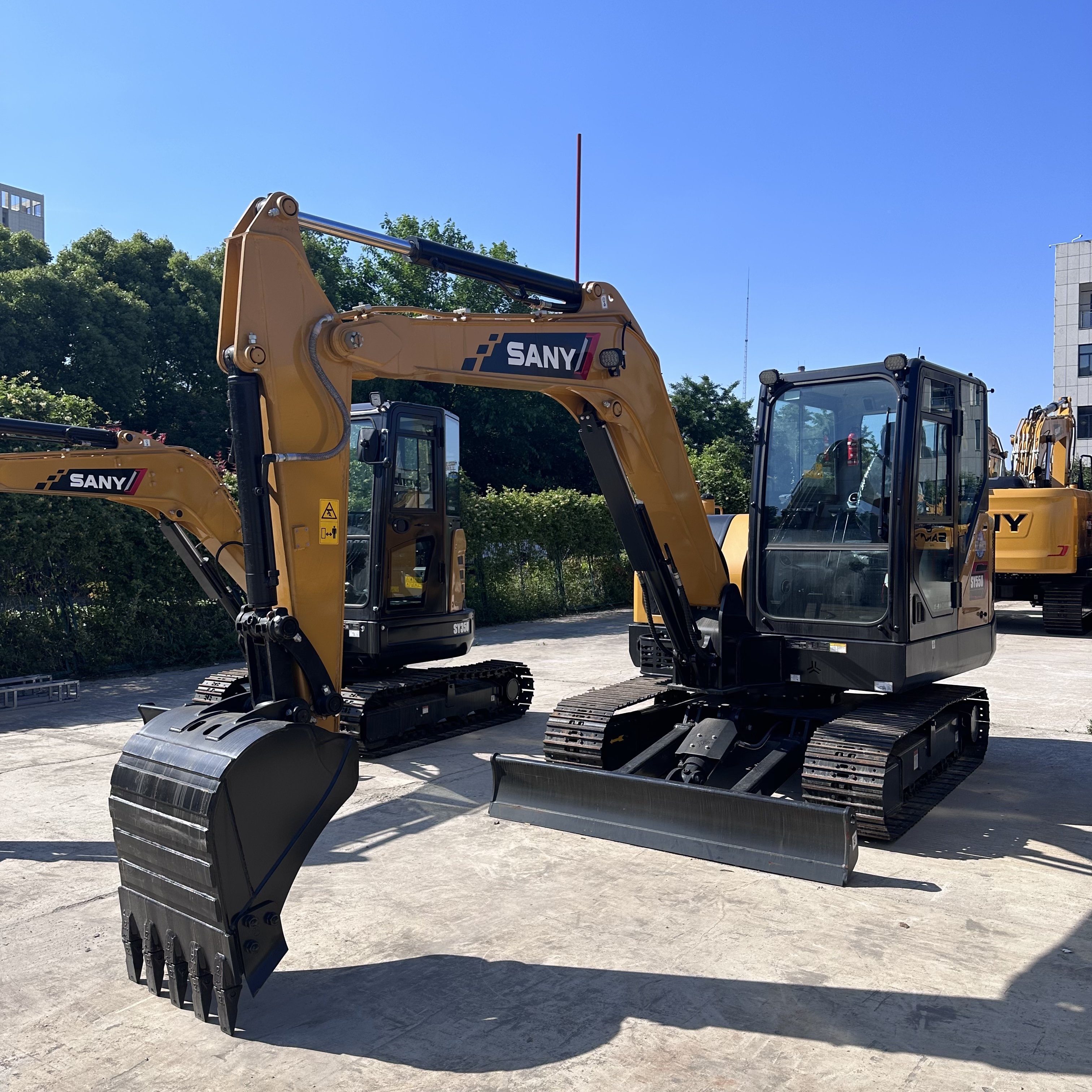 China made Sany sy55 5 Ton used excavators sany sy55 sy55c sy55c-10 sy55u sy55c pro mini crawler excavator digger SY55U