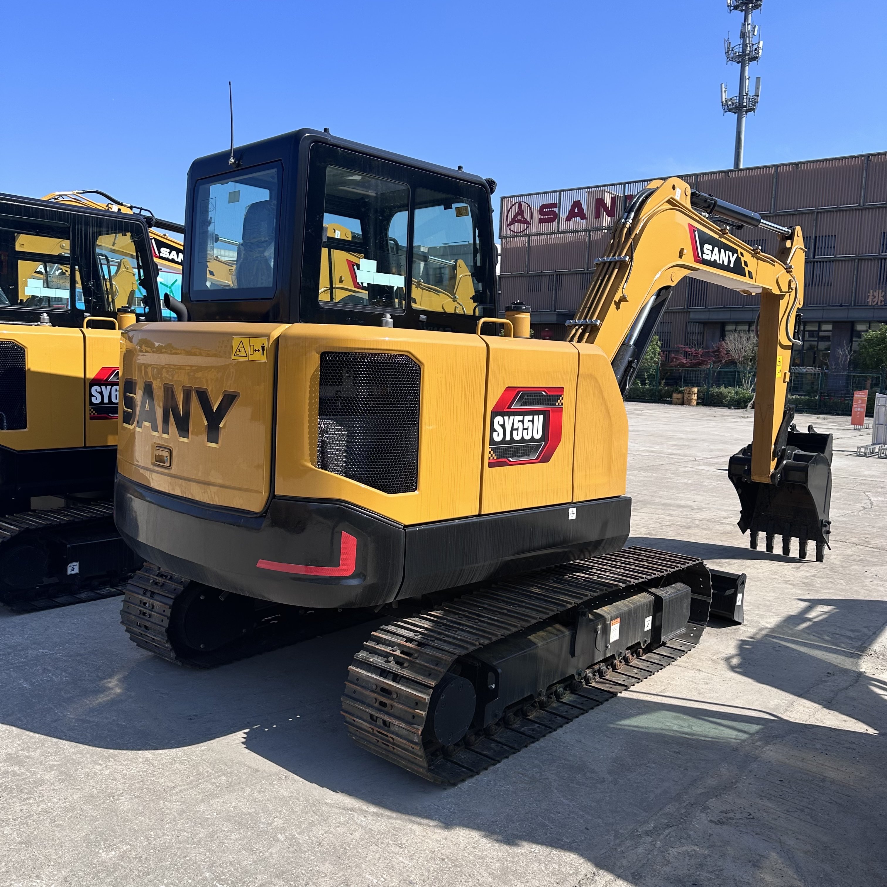 China made Sany sy55 5 Ton used excavators sany sy55 sy55c sy55c-10 sy55u sy55c pro mini crawler excavator digger SY55U
