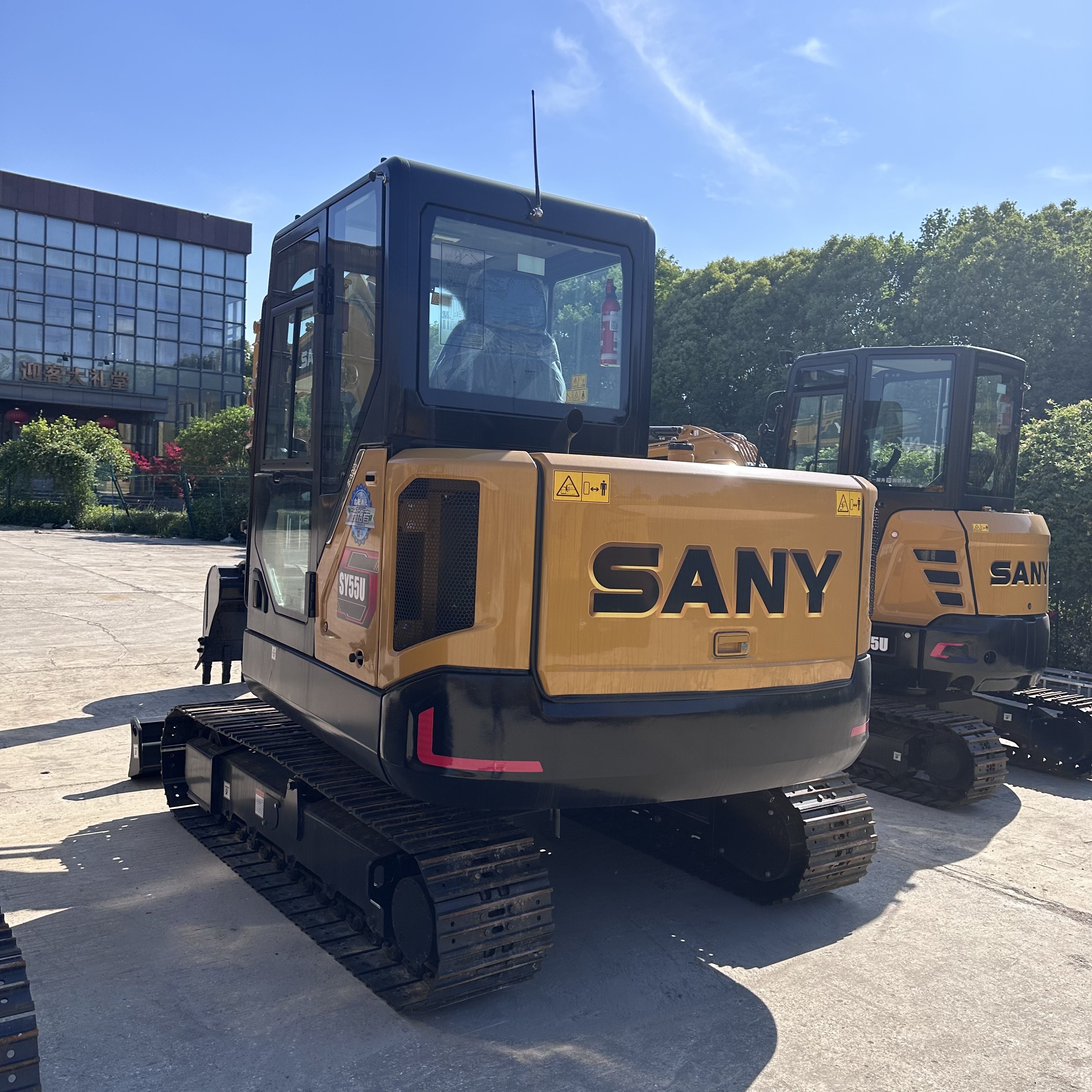 China made Sany sy55 5 Ton used excavators sany sy55 sy55c sy55c-10 sy55u sy55c pro mini crawler excavator digger SY55U