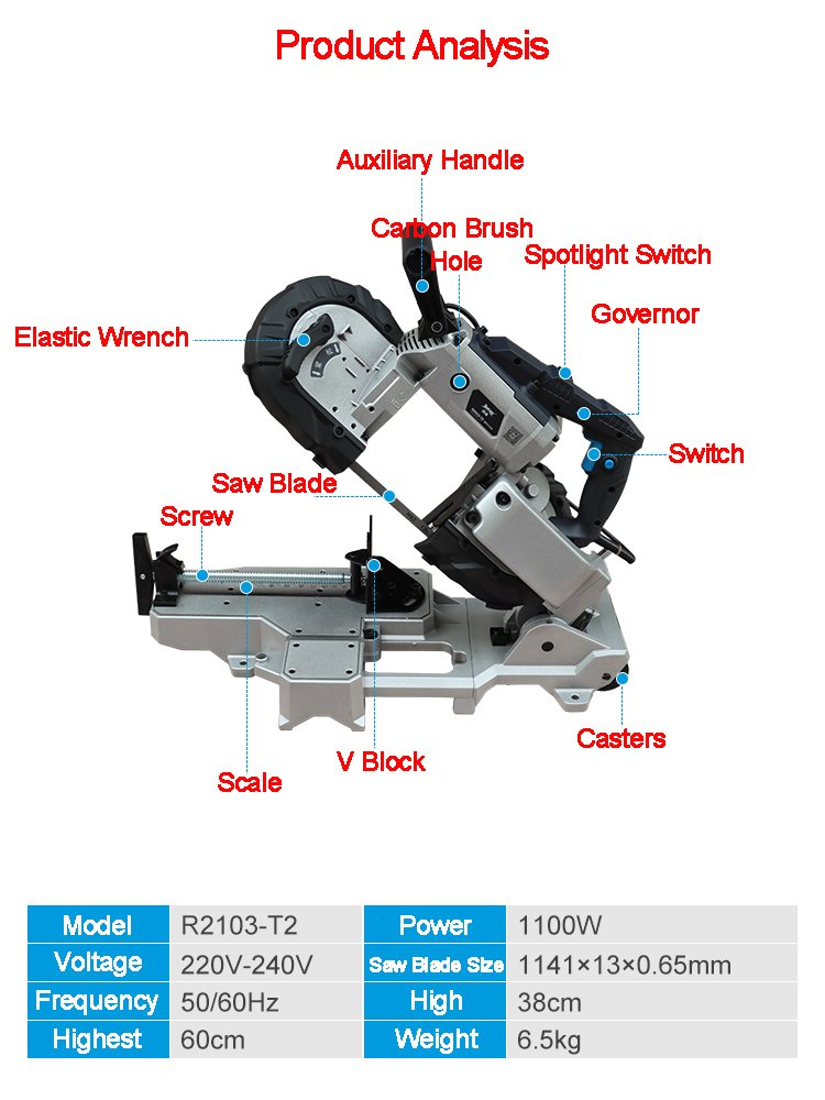 Portable cutting machine Mini desktop woodworking small sawing machine