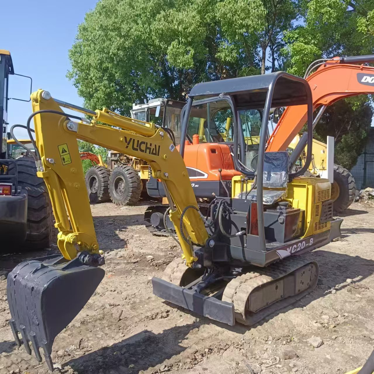 Used 2ton YC20 Mini Crawler Excavator 1~1000h Efficiency digger machinery cheap sale