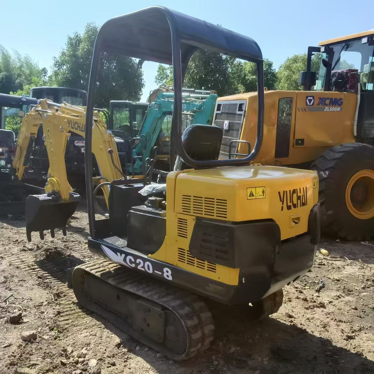 Used 2ton YC20 Mini Crawler Excavator 1~1000h Efficiency digger machinery cheap sale